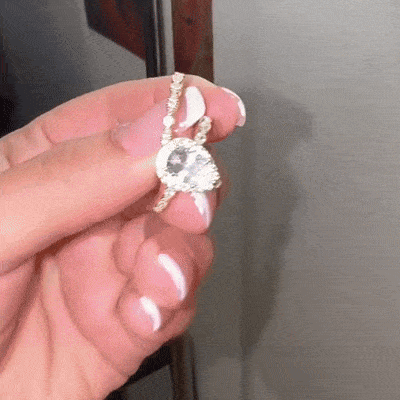 Teardrop Cut Moissanite Ring
