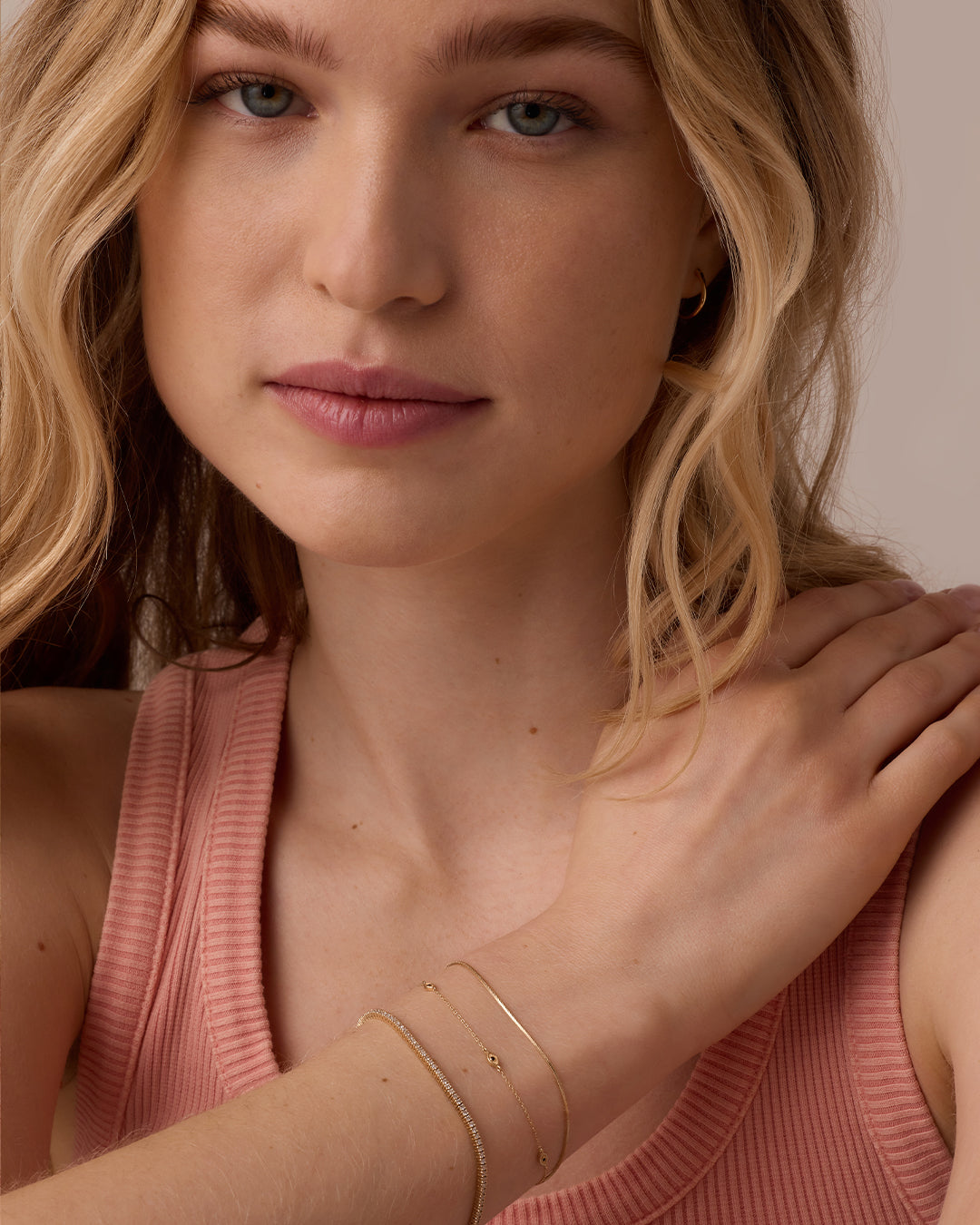 Micro Mini Venice Bracelet  || option::14k Solid Gold, 7 in.