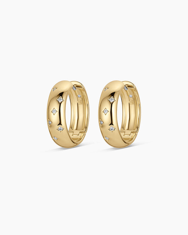 Celeste Hoops || option::18k Gold Plated