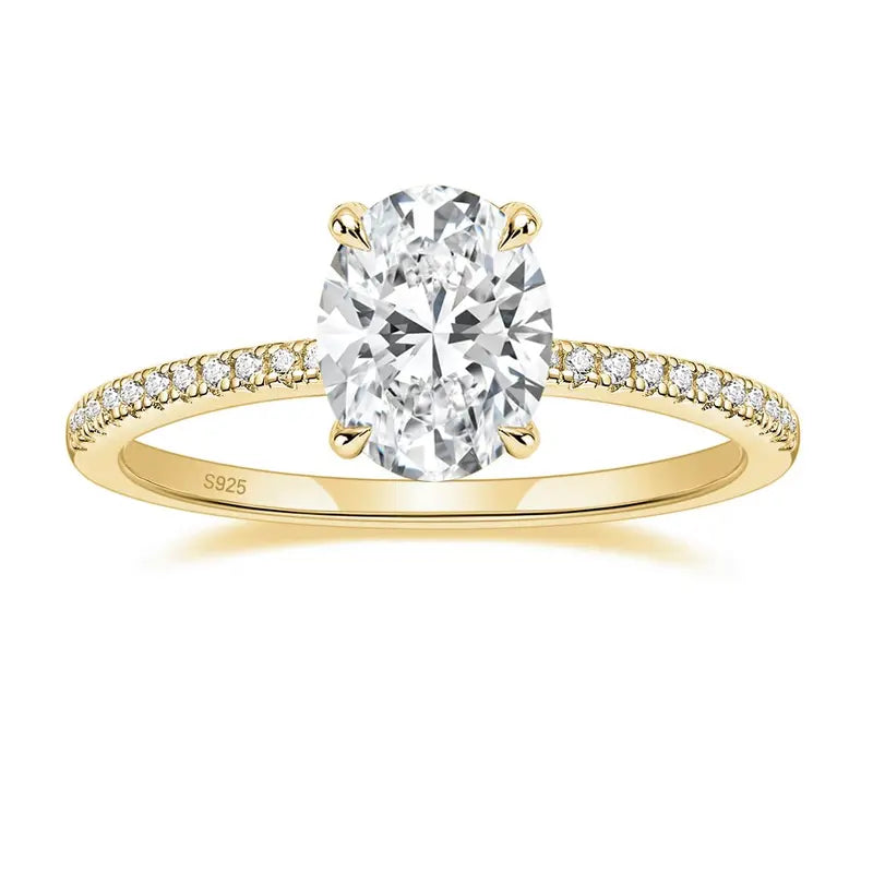 Hanna Oval Cut Moissanite Ring