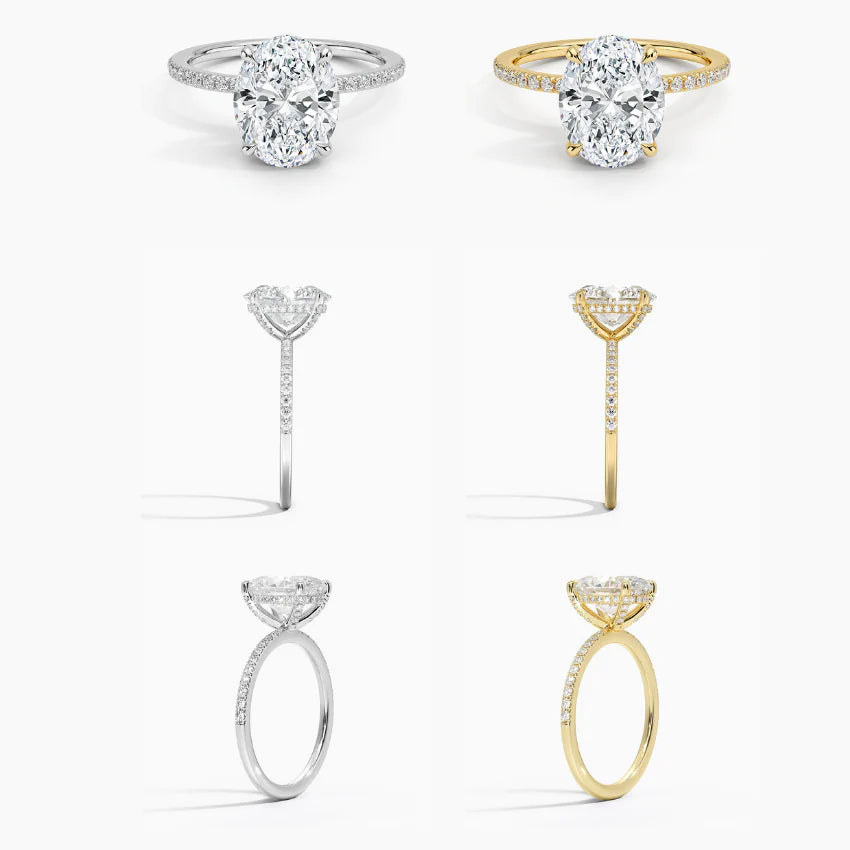 Hanna Oval Cut Moissanite Ring