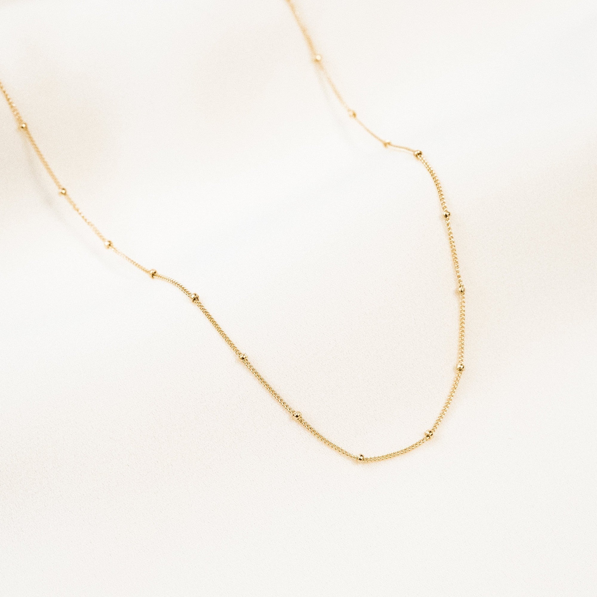 Dainty Satellite Chain Necklace | Simple & Dainty Jewelry