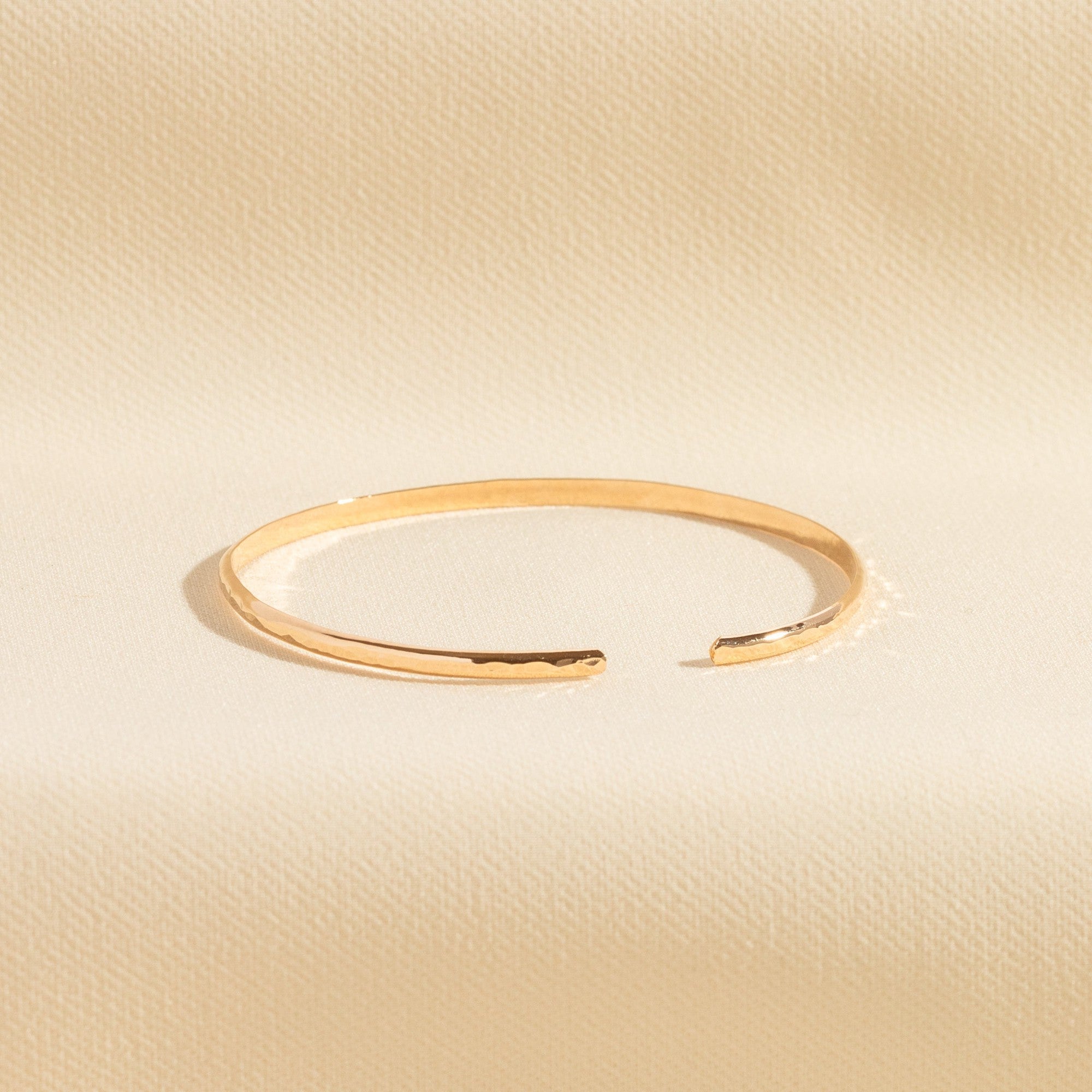 Dainty Hammered Cuff Bracelet | Simple & Dainty Jewelry