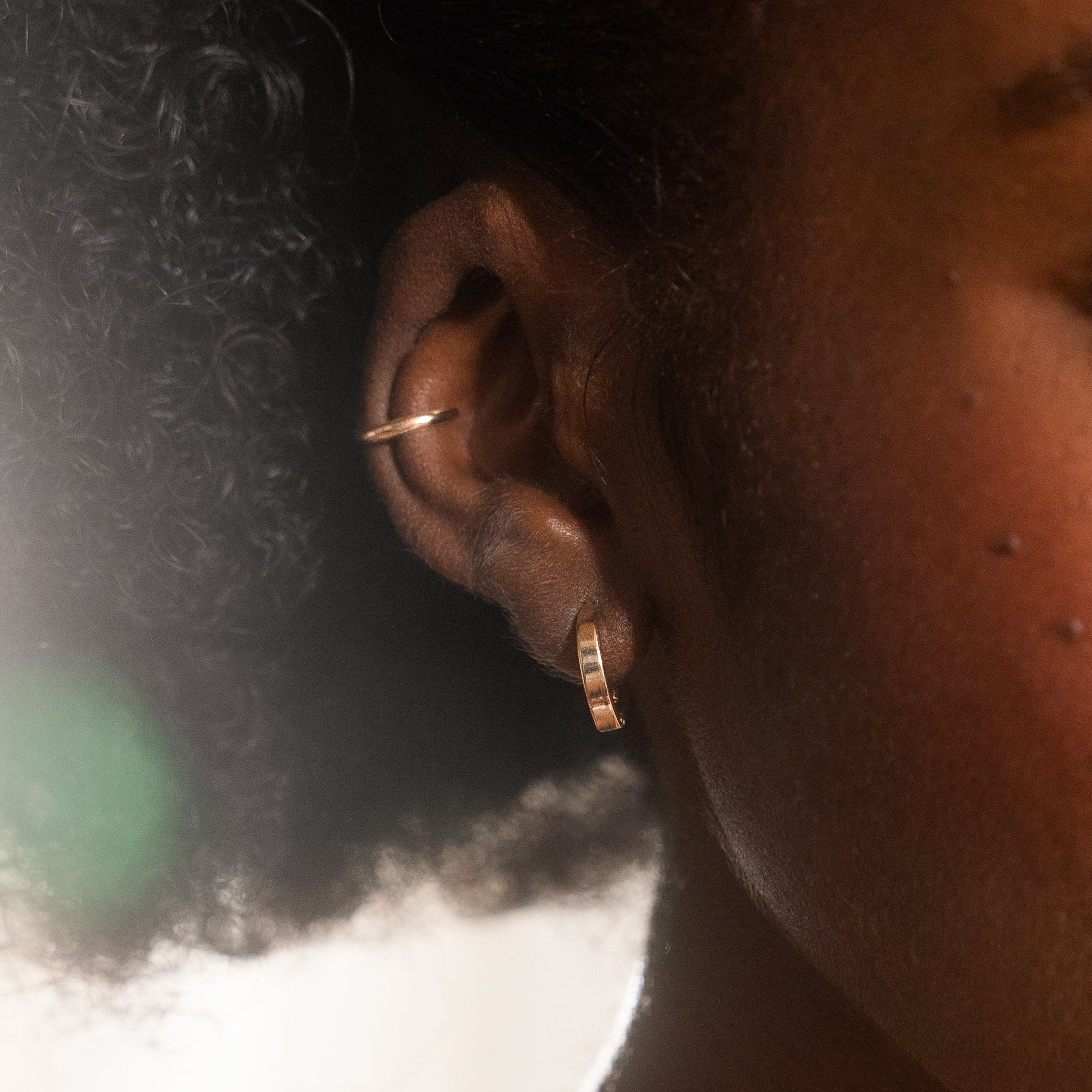 Small Chunky Hoop Earrings | Simple & Dainty Jewelry