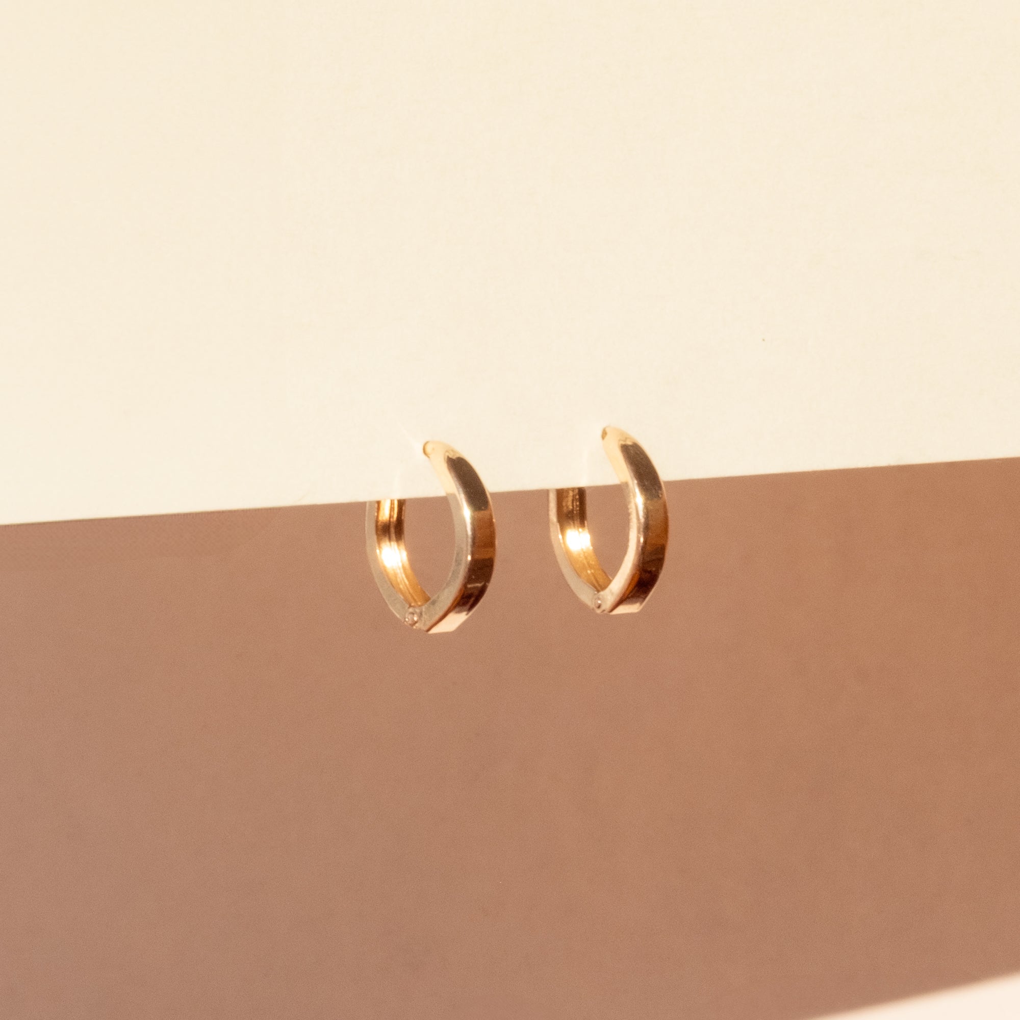 Small Chunky Hoop Earrings | Simple & Dainty Jewelry