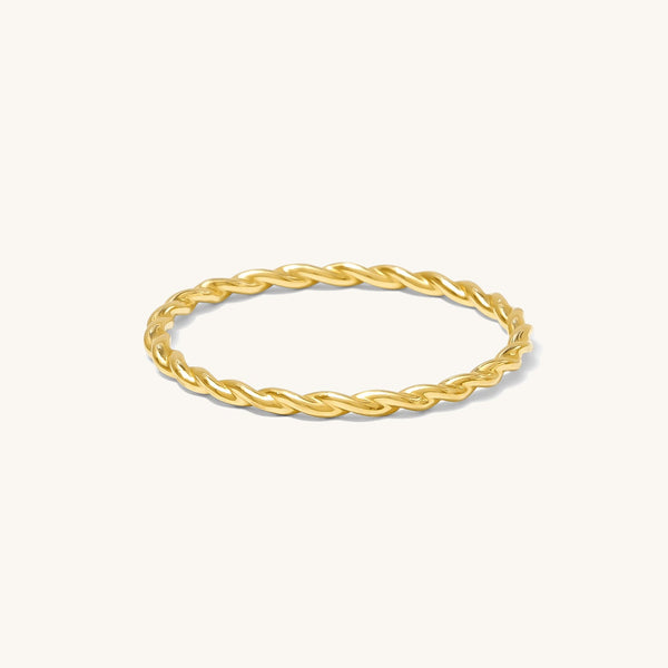 Dainty Twist Ring - 14k Gold | Simple & Dainty Jewelry