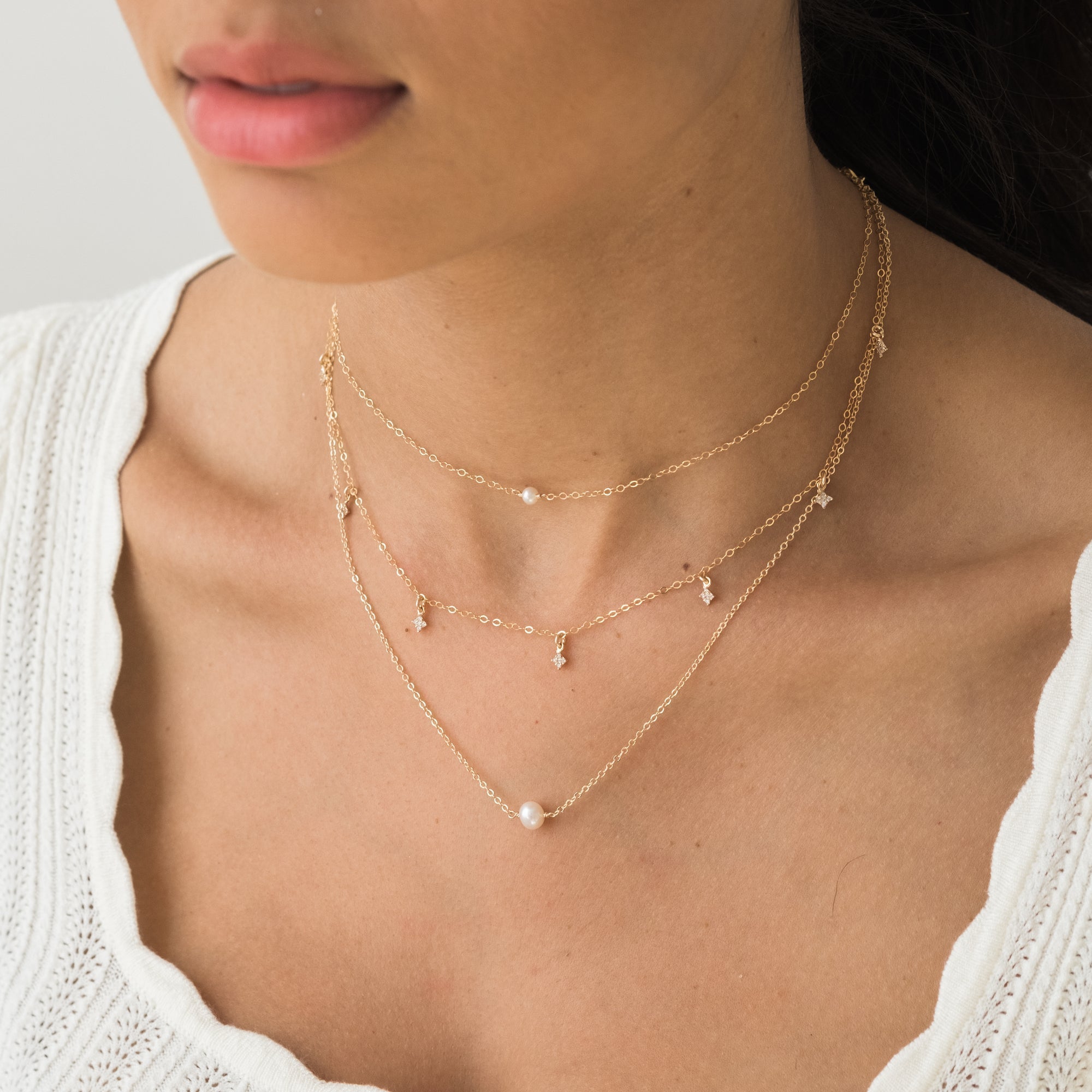 Small Large Freshwater Pearl Necklace | Simple & Dainty Jewelry