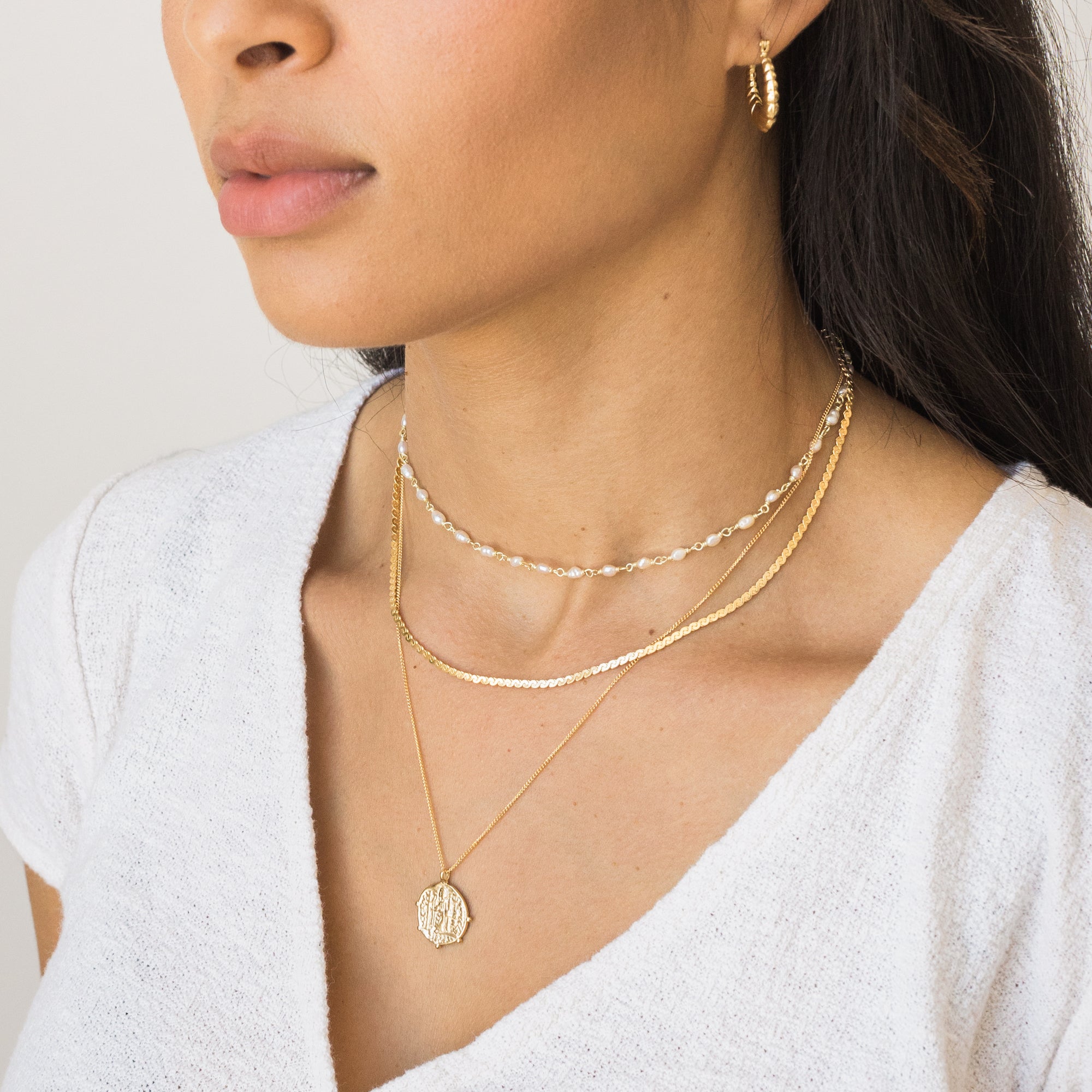 Pearl Chain Necklace | Simple & Dainty Jewelry