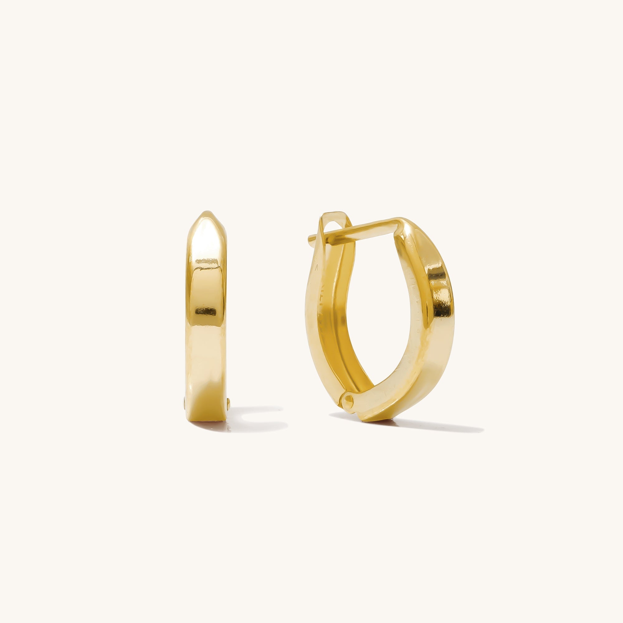 Small Chunky Hoop Earrings | Simple & Dainty Jewelry