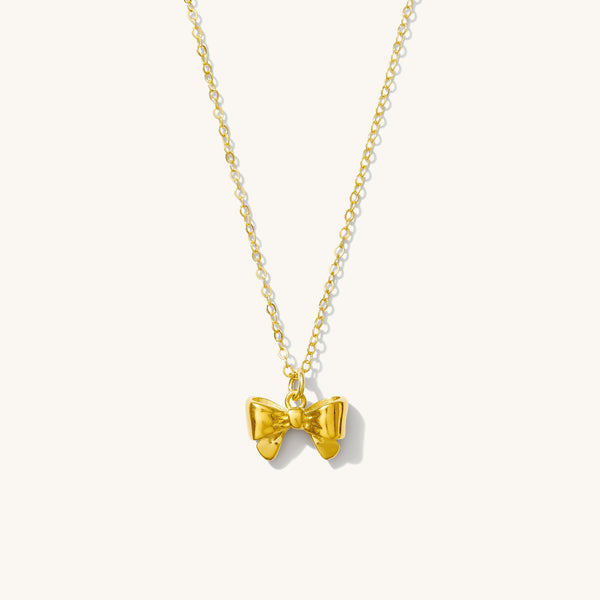 Ribbon Bow Necklace
