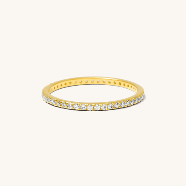 Dainty CZ Eternity Ring | Simple & Dainty Jewelry