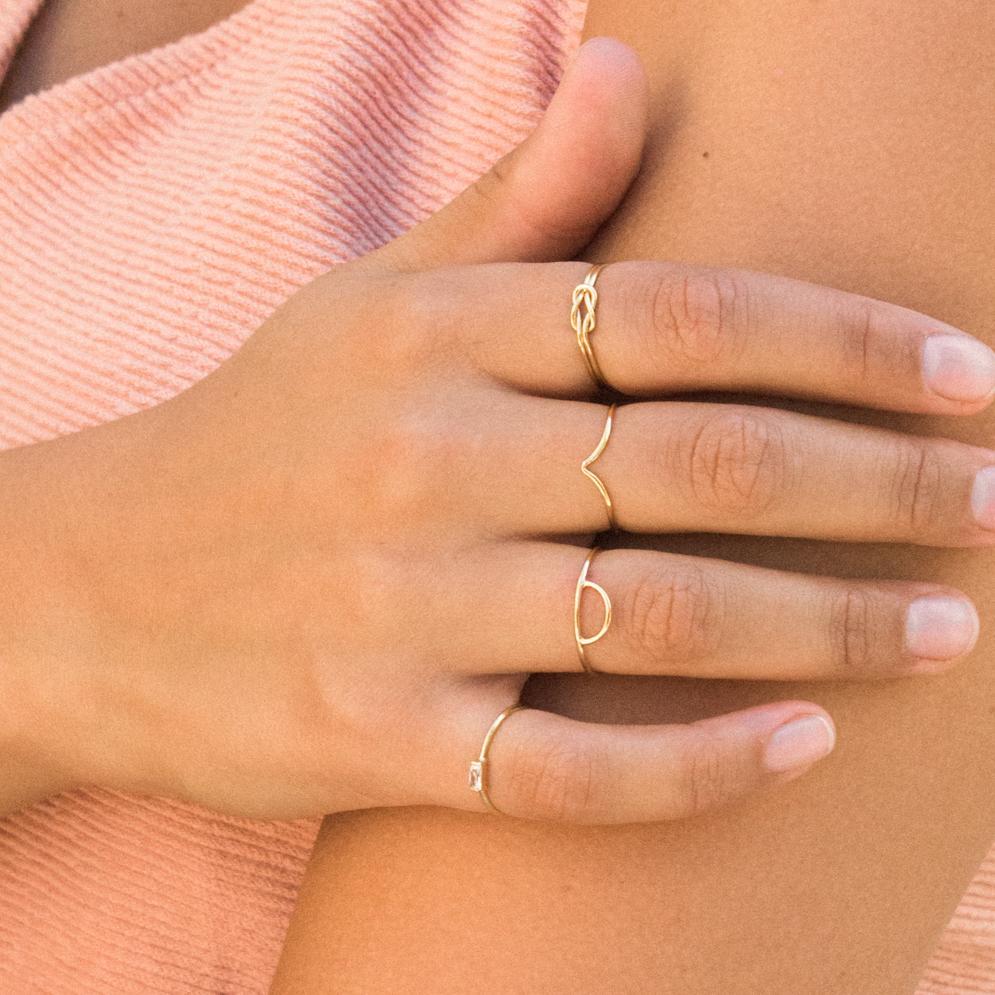 Square Knot Ring | Simple & Dainty