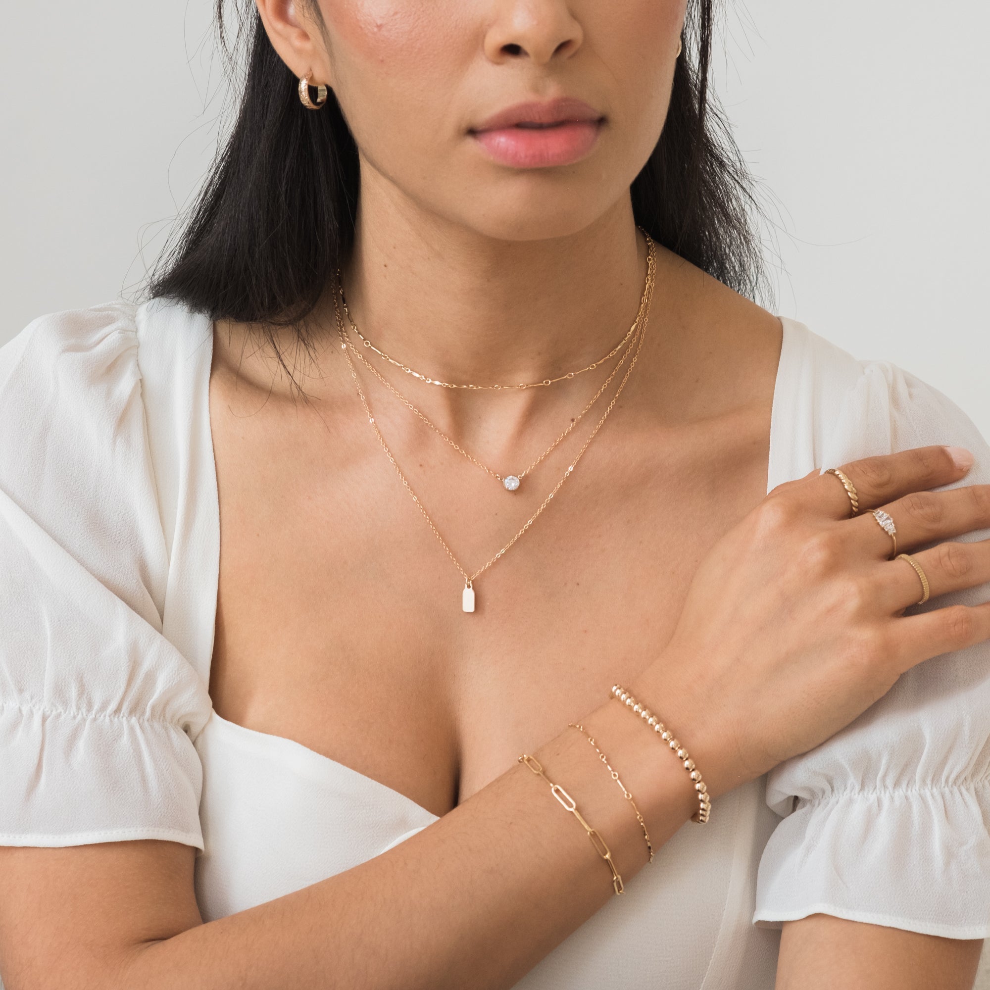 Thick Flower Hoop Earrings | Simple & Dainty Jewelry