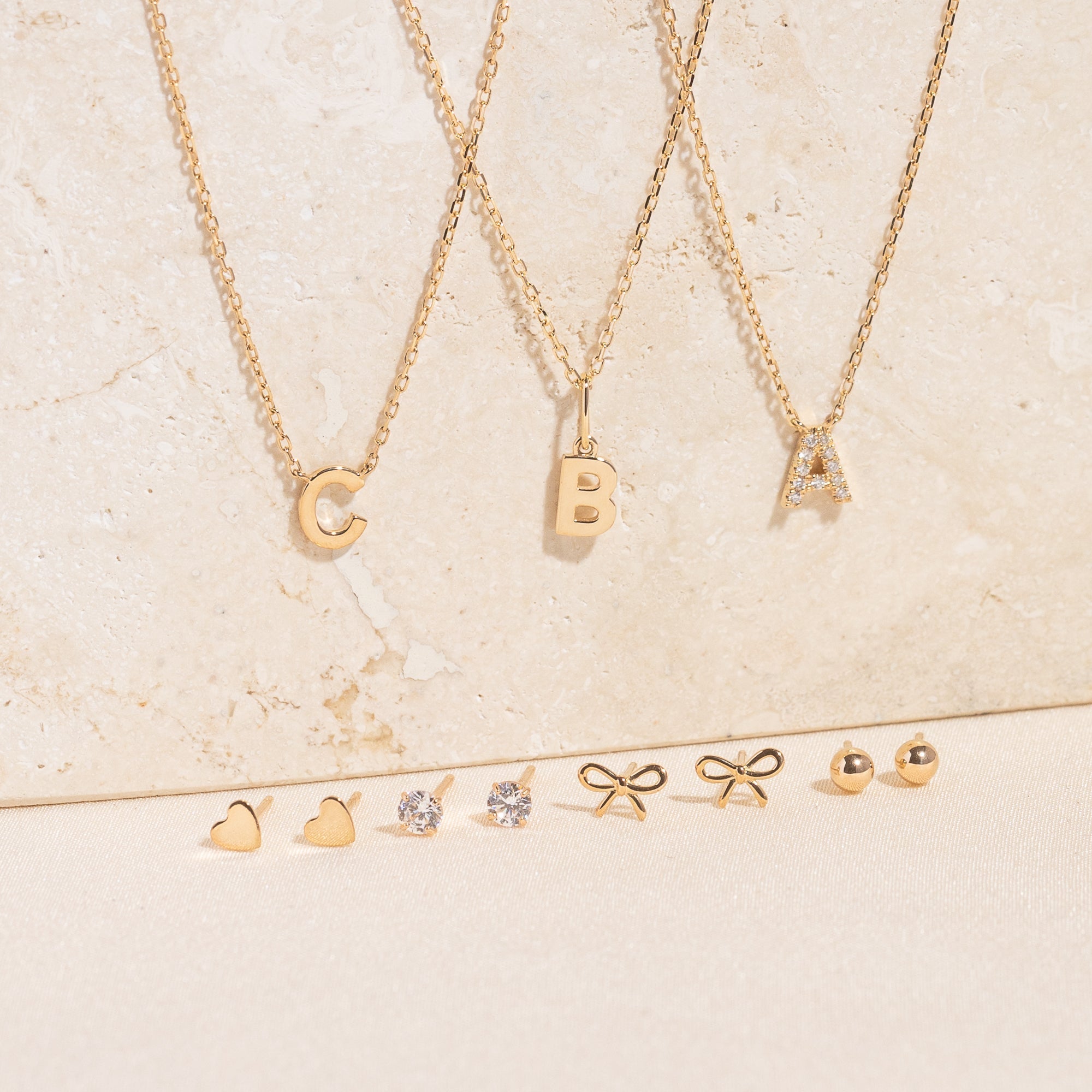 Tiny Ball Stud Earrings - 14k Solid Gold | Simple & Dainty Jewelry