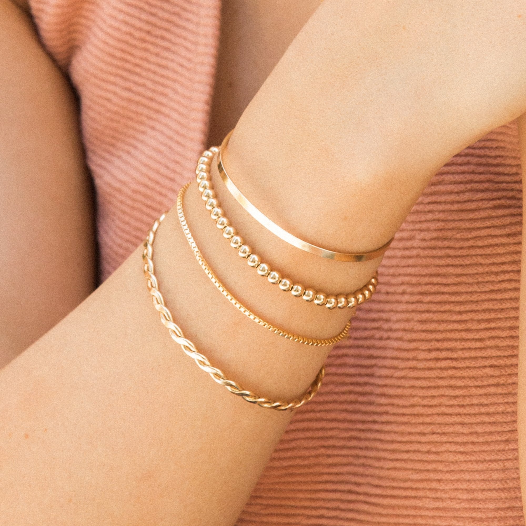 Braided Cuff Bracelet by Simple & Dainty Jewelry