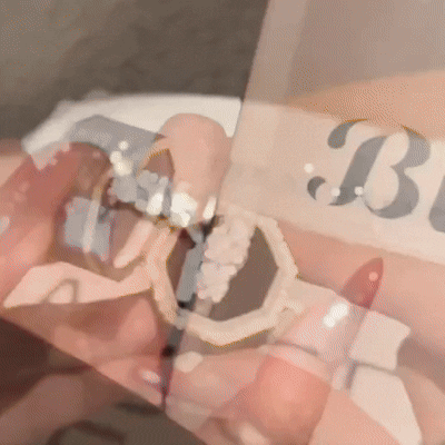 The Trinity Cut Moissanite ring