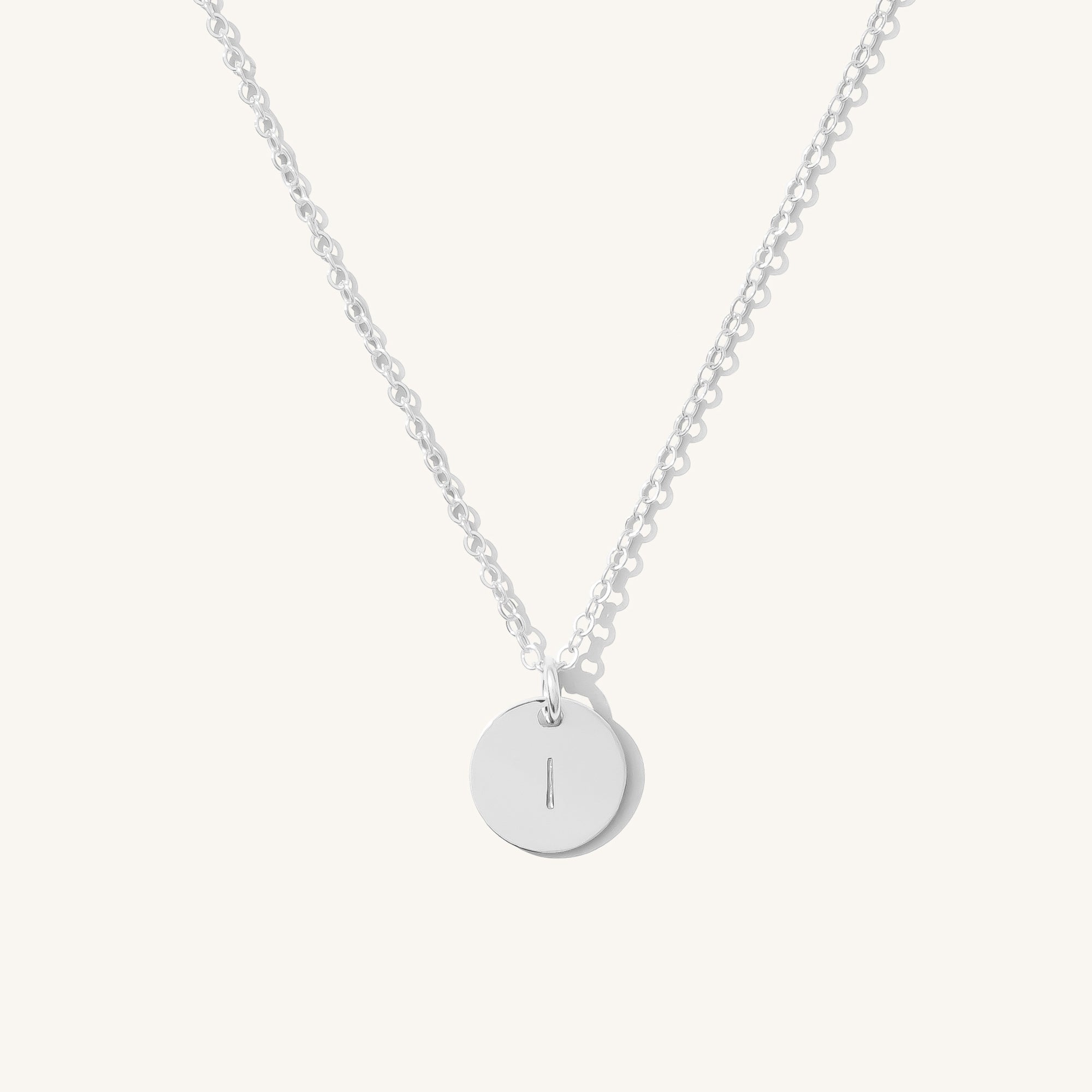 I Dainty Initial Necklace