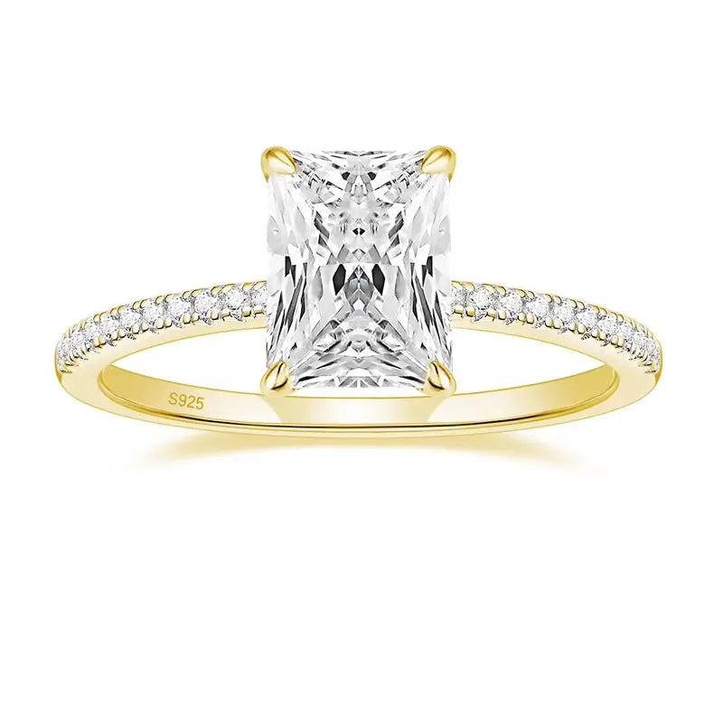 Naomi Radiant Cut Moissanite Ring