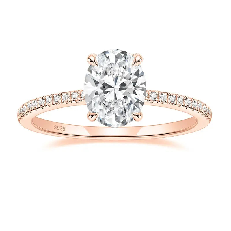 Hanna Oval Cut Moissanite Ring