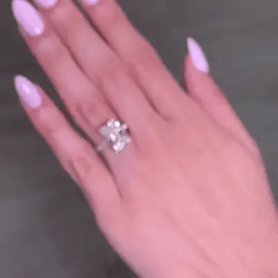Naomi Radiant Cut Moissanite Ring