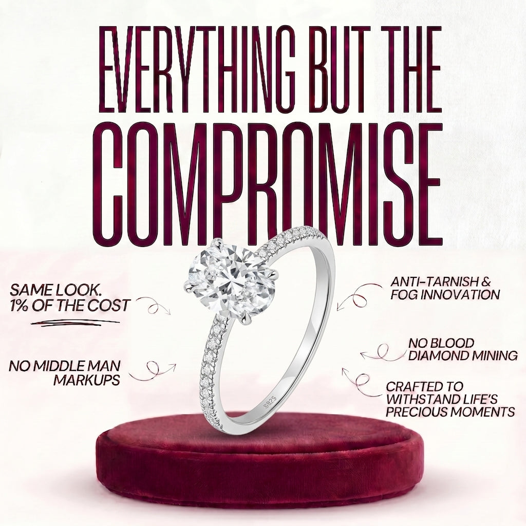 Hanna Oval Cut Moissanite Ring