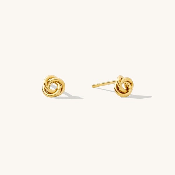 Love Knot Stud Earrings | Simple & Dainty Jewelry