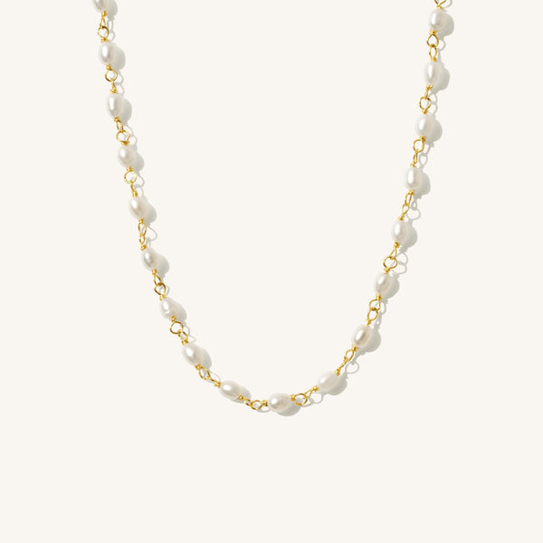 Pearl Chain Necklace | Simple & Dainty Jewelry