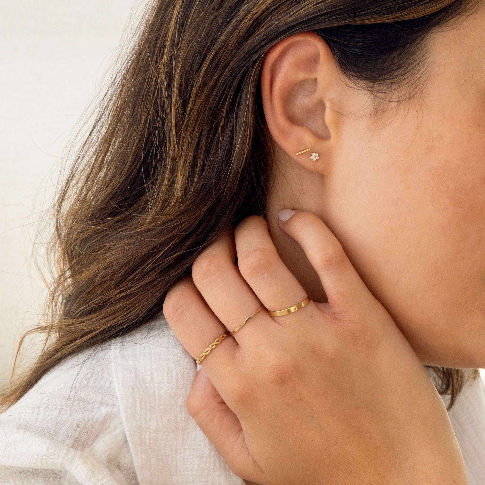 Dapped Stacking Ring | Simple & Dainty Jewelry